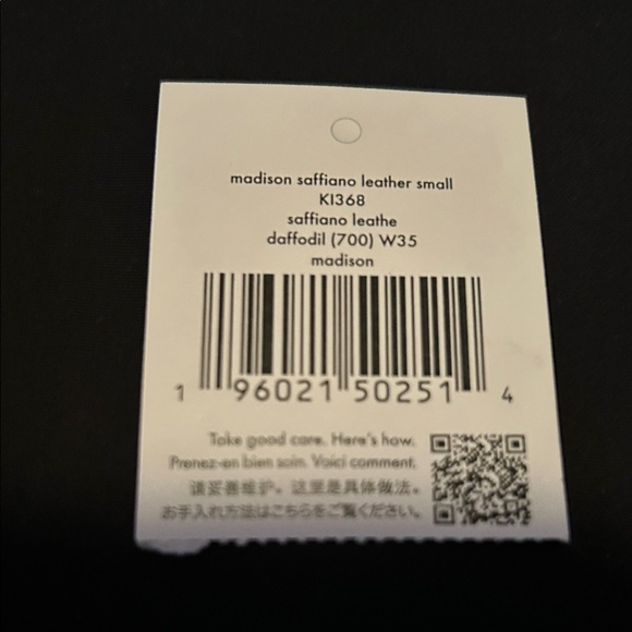 Kate Spade Daffodi Madison Saffiano Leather Slim Small Card Holder - Picture 10 of 11